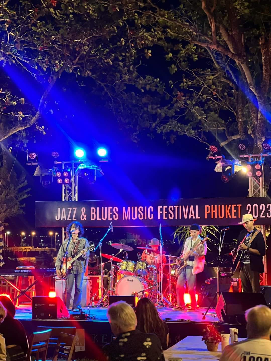 Gypsy Sun inviting Mellow Blues on stage at the International Jazz N Blues Festival Phuket Thailand 2023.